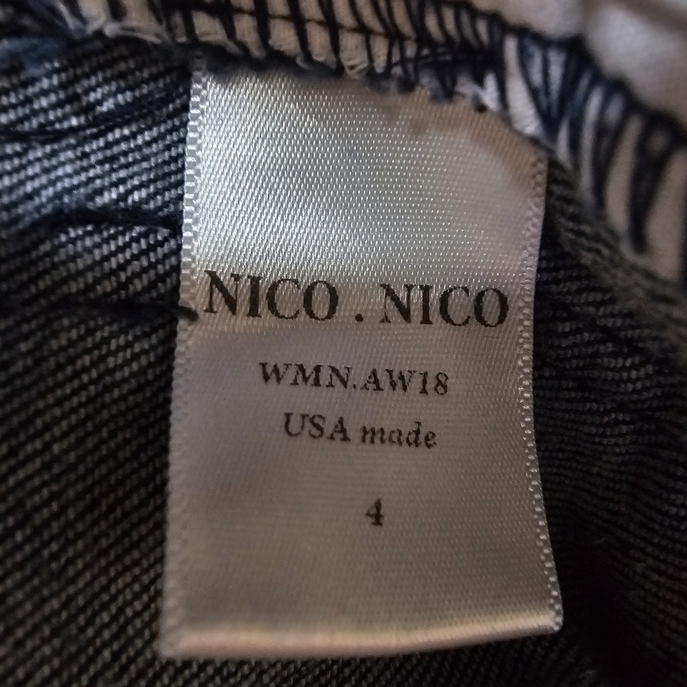 NICO.NICO‎ Pleated High Waist Wide Leg Denim Jeans Size 4 - Picture 12 of 13